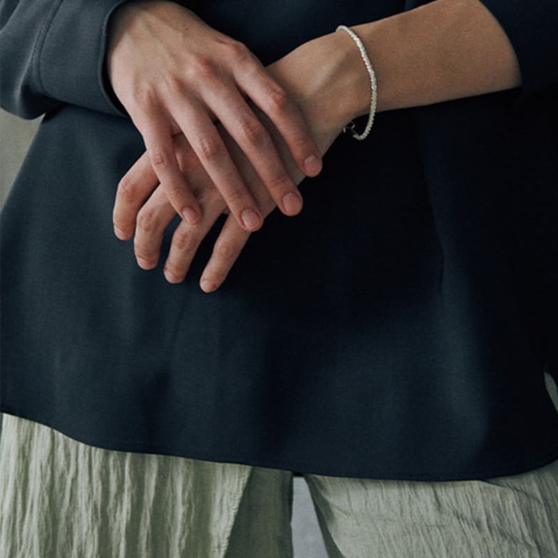 verte [925 silver] Huit.silver.85 / gross soave bracelet