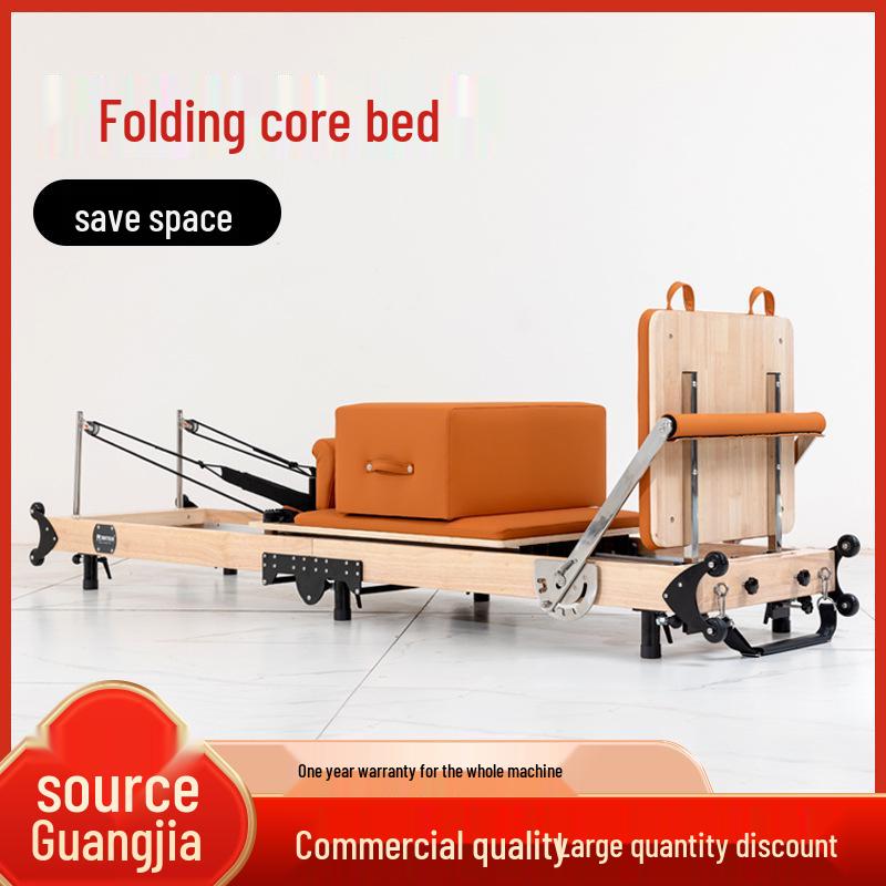 Maple Wood Multi-functional Folding Pilates Core Bed for Yoga Studios