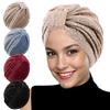 Shiny Turban Indian Hat Knotted Beanie Bonnet Fashion Headscarf