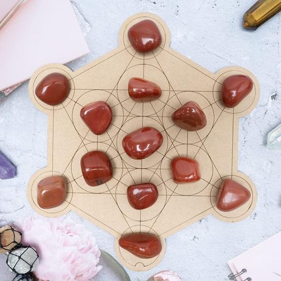 Набор из 13 красных яшмовых лунных камней, Рейки-чакра, исцеление, декоративная галька, наполнители для ваз, камень для украшений, исцеление Рейки, декор домашнего офиса Васту