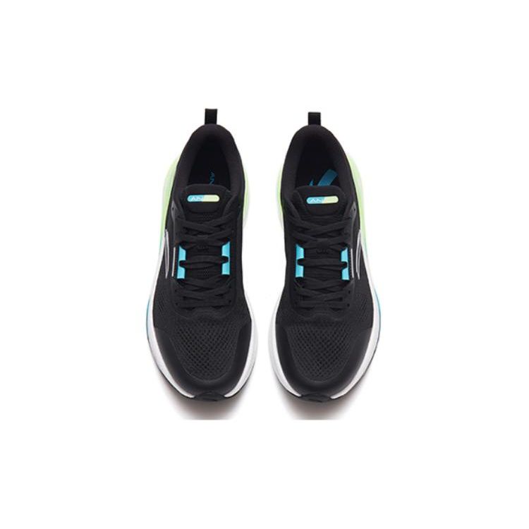 Anta Comfortable Versatile Non-Slip Wear-Resistant Low-Top Running Shoes Men Sneakers Black White Green 112335580-5