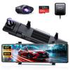 Зеркало с приводом 4K высокого разрешения, новая версия, 12-дюймовый IPS, большой 64 ГБ SD, функция GPS, телескопическое зеркало IMX589 спереди и сзади, сверхширокий светодиод национального масштаба