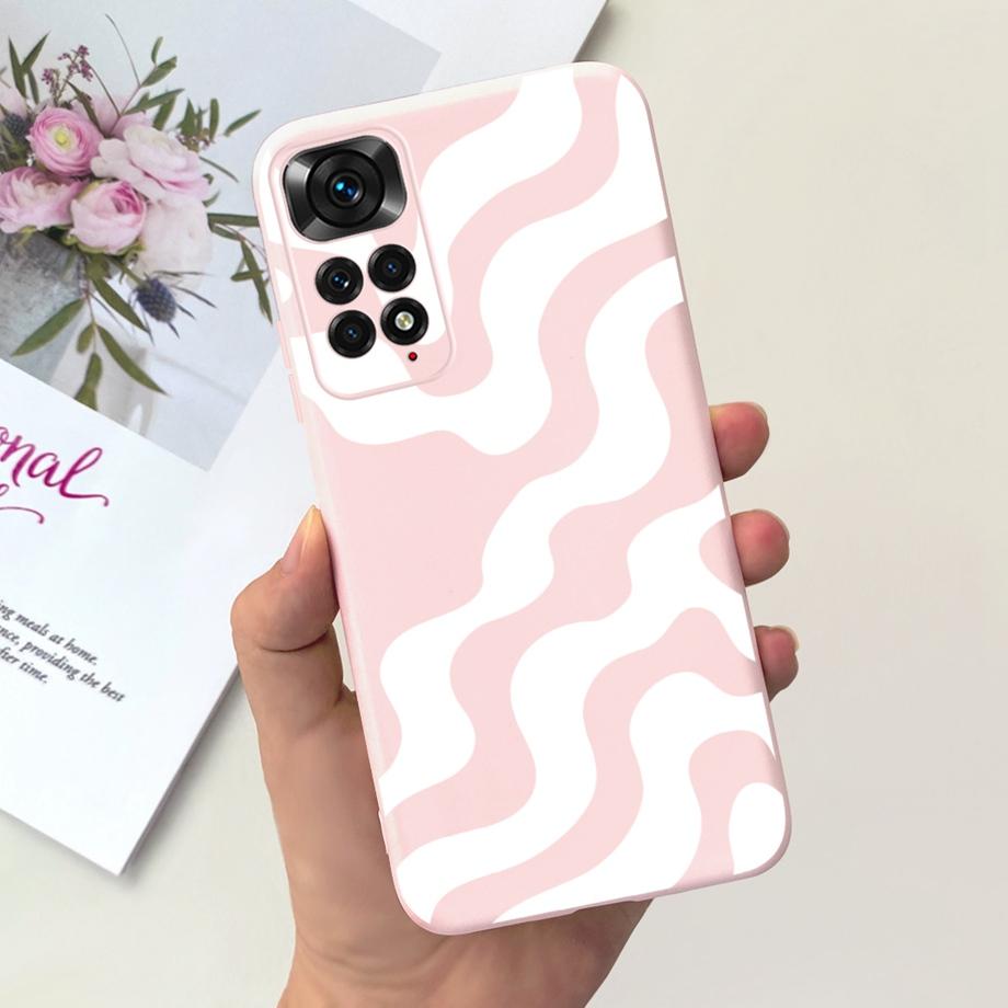 Для Xiaomi Redmi Note 11 4G Чехол Мягкий Жидкий Силикон Милый Кот Прекрасный Бампер Fundas Для Xiaomi Redmi Note 11 Pro Note11s 4G 5G