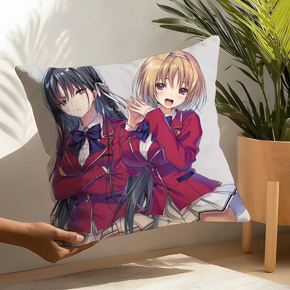 The Elite - Youkoso Jitsuryoku Shijou Shugi No Kyoushitsu E Pillow Case Linen Cushion Covers For Decorative Sofa Home Pillows