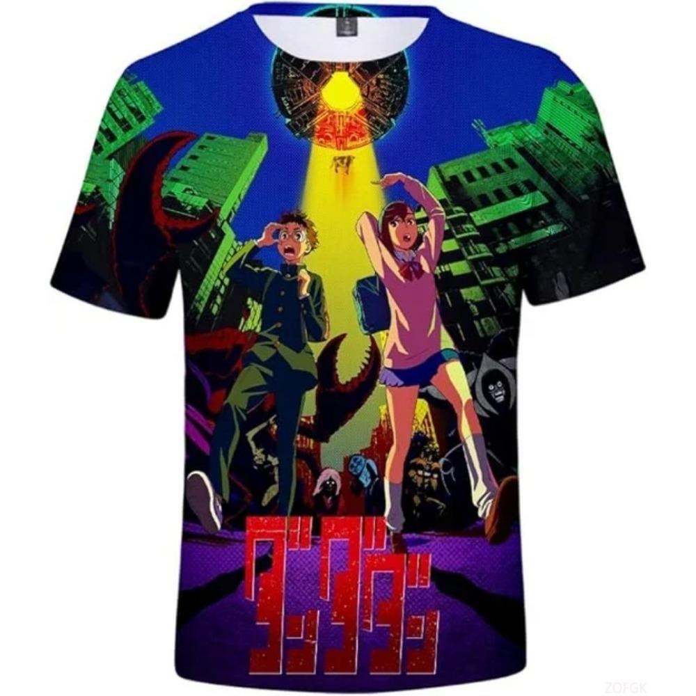 Футболка с 3D-принтом Аниме Манга Мужская Женская Круглый вырез Короткий рукав Модная Одежда в стиле Харадзюку Детские Топы Большого размера Мужская одежда