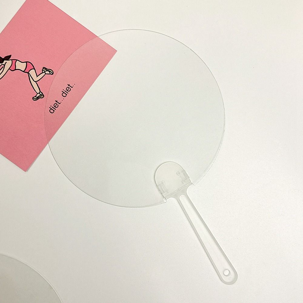 Поделки Прозрачные ручные веера DIY Граффити Веер Креативный DIY Чистый веер Детский сад