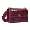 Tory Burch T Monogram 23 Magnetic Flap Closure Embossed Patent Leather Trim Shoulder Bag Women Shoulder Bag Burgundy 138895-600