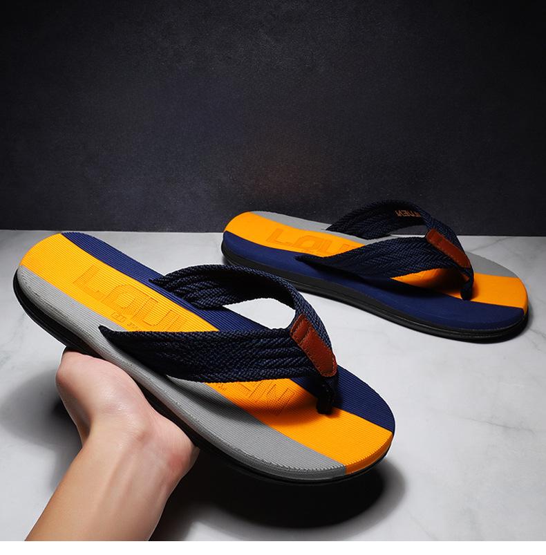 Мужские нескользящие летние шлепанцы Luluan - модные сандалии для пляжа и отдыха на природе