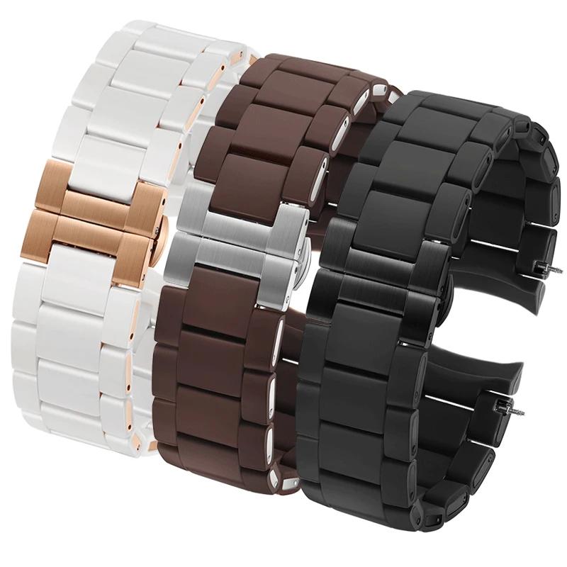 Ремешок для часов Armani AR5920 AR5919 AR5859 AR5867, стальной ремешок с резиновым покрытием, мужской и женский, 20 мм 23 мм.