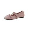 French Evening Wind Mary Jane Shoes Double Bow Soft Sole Single Shoes Ballet Shoes Early Spring Flats Women's Shoes with Skirts