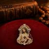 Христианская булавка Вера, Брошь Святое Сердце Иисуса, Для Конфирмации с Эмалью, Религиозный Ювелирный Подарок для Женщин Мужчин, Духовный Сувенир