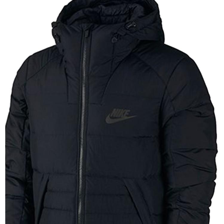 Nike Зимняя мужская куртка с капюшоном NSW Down Fill, черная 806862-010