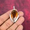 Подвеска с цитрином, ювелирные изделия из стерлингового серебра 925 пробы с драгоценными камнями, подвеска ручной работы, на День Благодарения