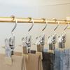 Multifunctional Clothes Hook Clip, Traceless Non-slip Pants Clip, Stainless Steel Single Hook Clothes Hanger for Sock, Skirt, Hat, Pantyhose, Drying