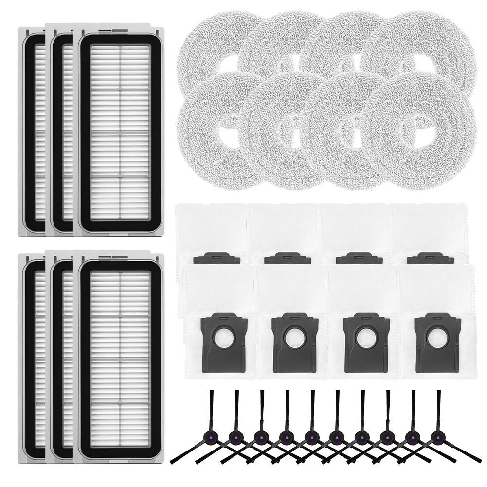 Replacement Kit Filter Paper Inserts Nylon Side Bristles