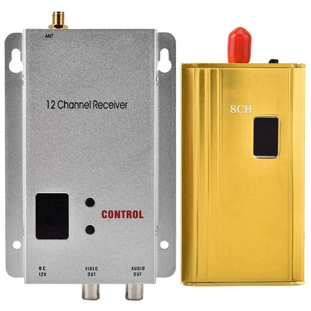 1.2G 1.5W беспроводной аудио-видео трансивер комплект передатчика и приемника для мониторинга видеонаблюдения