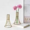 1 шт. Металлическая ваза для домашнего декора, гостиной, спальни, офиса, центральный элемент стола | Станция для размножения с металлическим каркасом, пробирками, стеклянными изделиями