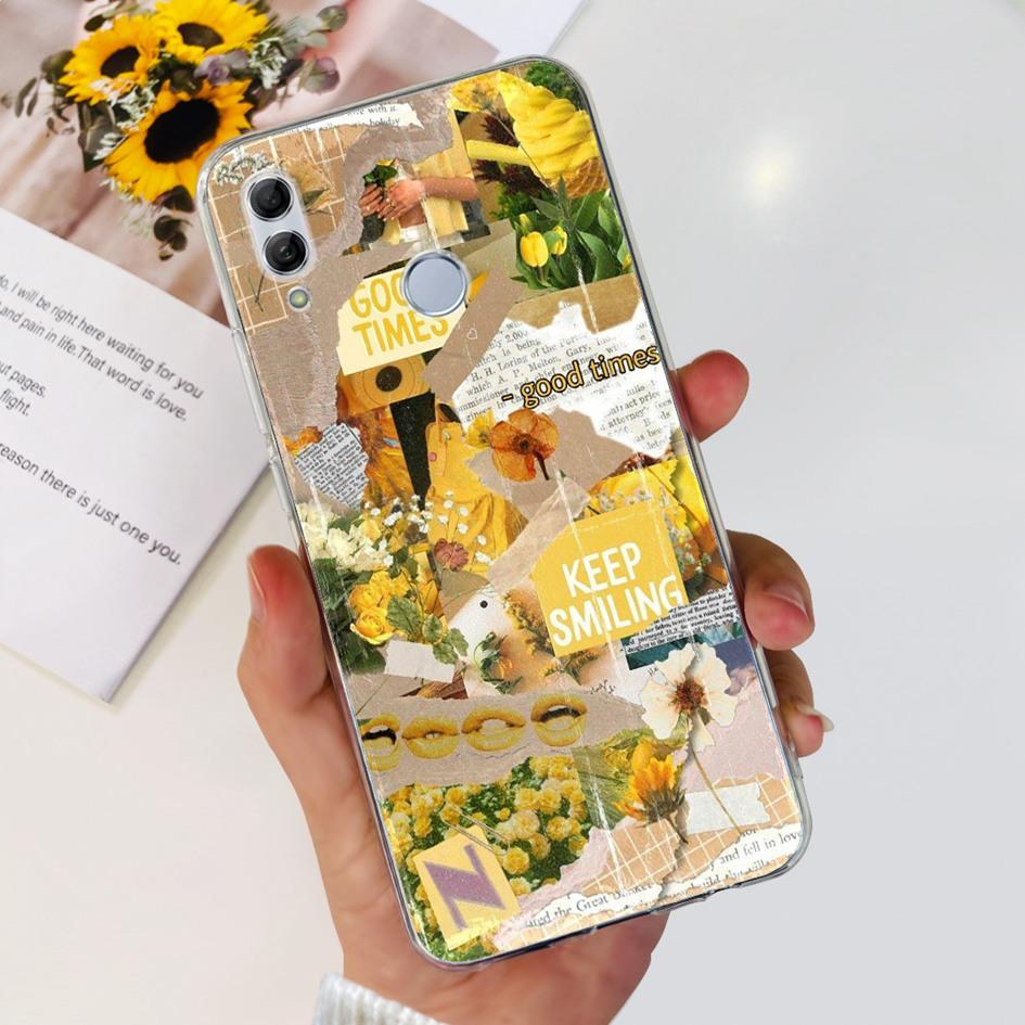 Чехол для Honor 10 Lite HRY-LX1 HRY-LX2 Чехол Мотылек Прозрачный Силиконовый Fundas Чехлы Для Honor 10 10i Honor10 Бампер