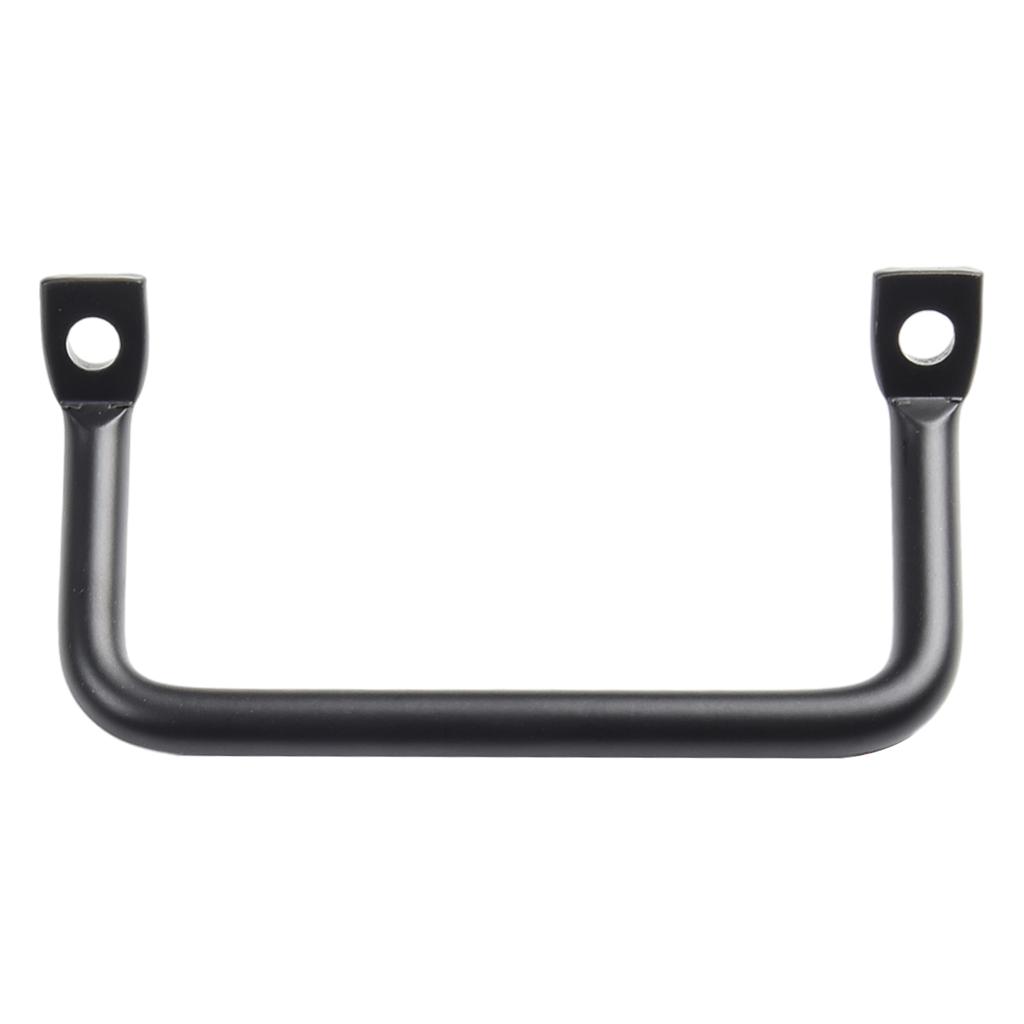 2Pcs Cabinet Pull Furniture Handle Hardware Kitchen Cabinet Pulls Window Sliding Door Knobs Carbon Steel Black Tray Handle