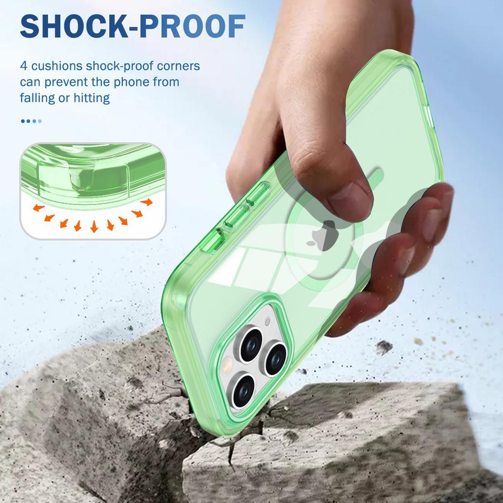 For iPhone 11 Pro Max Case Compatible with MagSafe Front/Back Full Protection Clear Phone Case