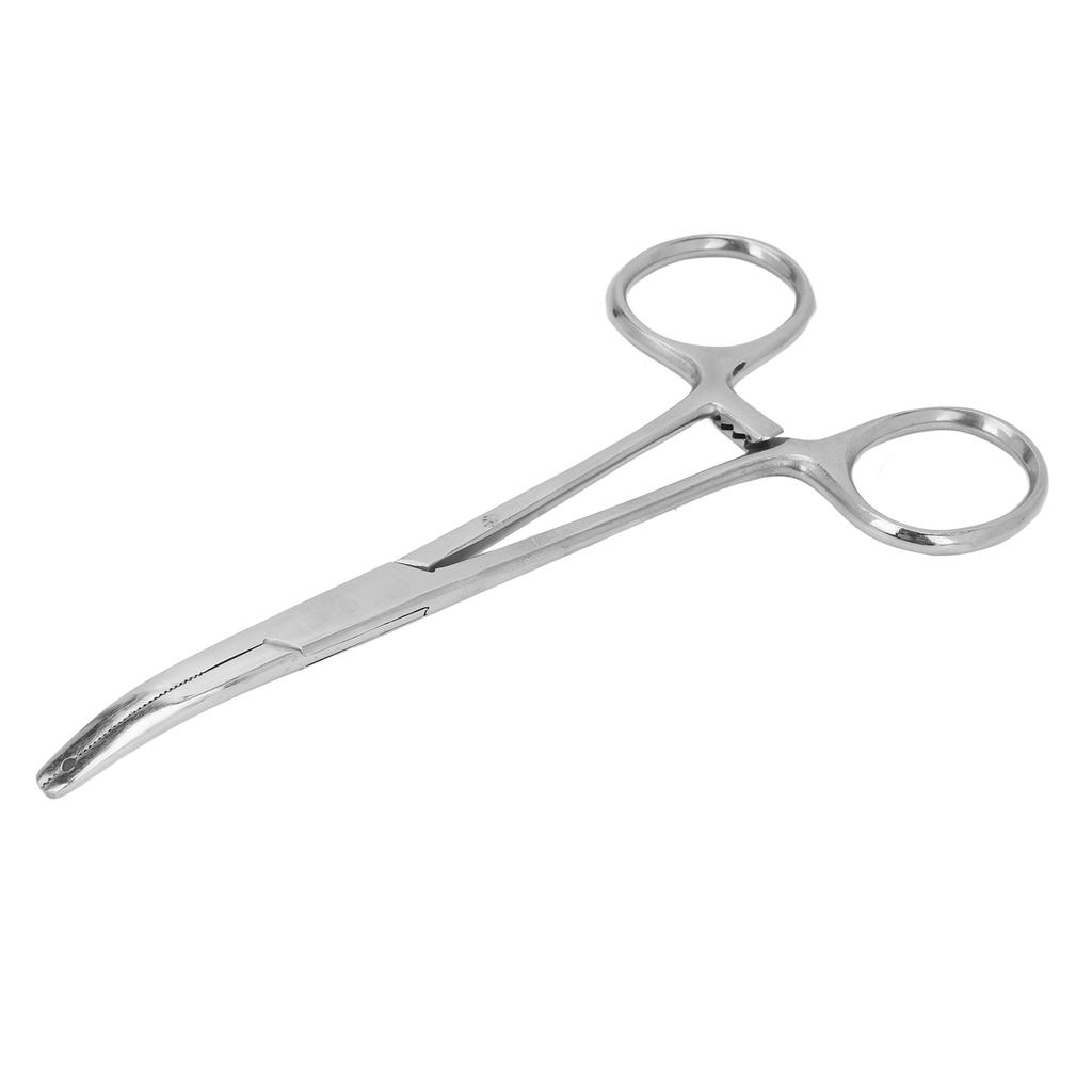 Slotted Forceps Stainless Steel Reusable Bead Clamping Tool Bead Ball Holding Tweezers for Tongue