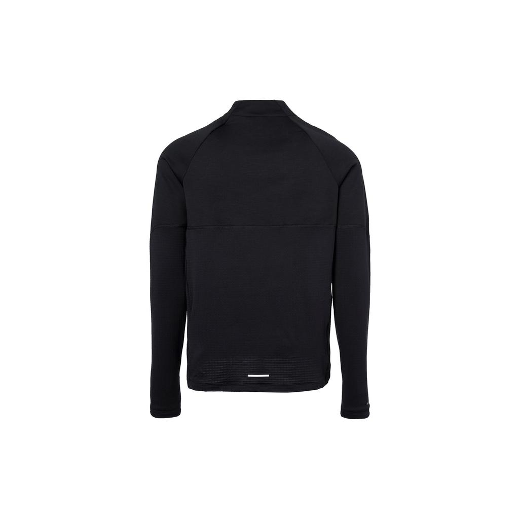 Nike Футболка с длинным рукавом и воротником-стойкой, однотонная, с полумолнией, водонепроницаемая, реглан, мужские топы, черного цвета FB8565-010