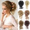 Synthetic Hair Bun Chignon Messy Curly Hair Band Elastic Scrunchy Hairpieces  Chignon Donut Updo Hair Pieces for Women