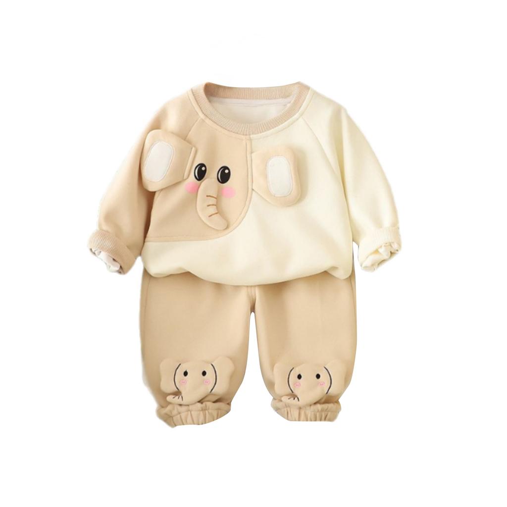 Детский повседневный комплект с длинным рукавом, удобные наряды для повседневной носки