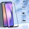 Закаленное стекло для Samsung Galaxy A54 A14 A34 5G, прозрачная защитная пленка с черным краем для Samsung A24 4G, защитная передняя пленка