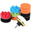 12Pcs 3 Inch Sponge Buffing Polishing Pad Kit for Car Polisher with Drill Adapter