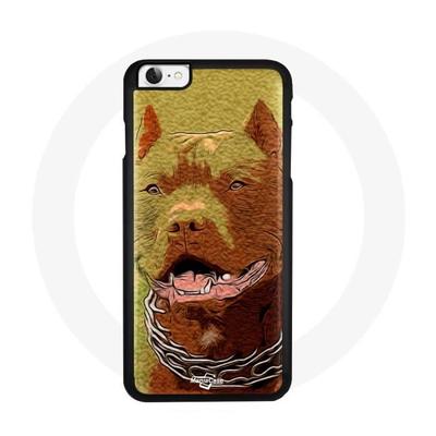 Coque Souple - Pitbull - iPhone 4 - Marron - Motif Unique - Protection Efficace
