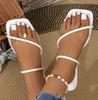 Fashion Women Slipper Woman Summer Flat Heel Roman Shoes Low Heels Sandals Footwear 2025 Women's Gladiator Open Toe Beach Ladies