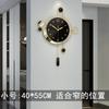Большие металлические настенные часы Роскошные бесшумные креативные маятниковые часы Гостиная Золотые часы Искусство Нордический домашний декор для спальни