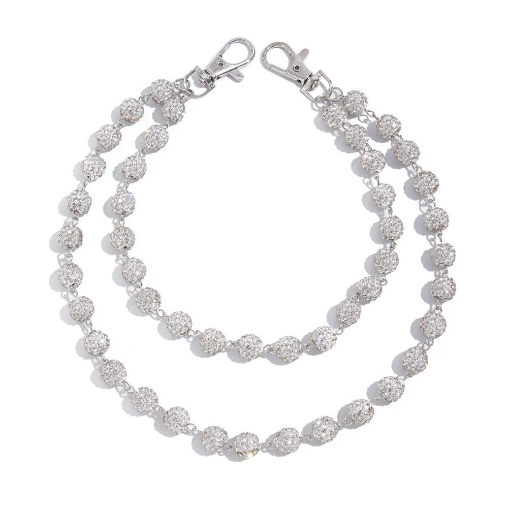 Zinc Zinc Zinc Alloy Pearl Waist Chain Tassel Pants Chain Goth Tassel Jeans Chain Female