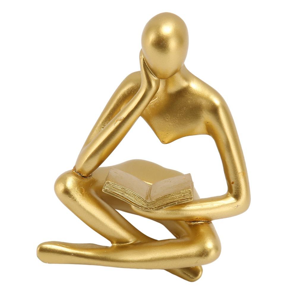 Resin Resin Thinker Desktop Statue Office Desk Resin Display Craft Office Table Decorative Statue