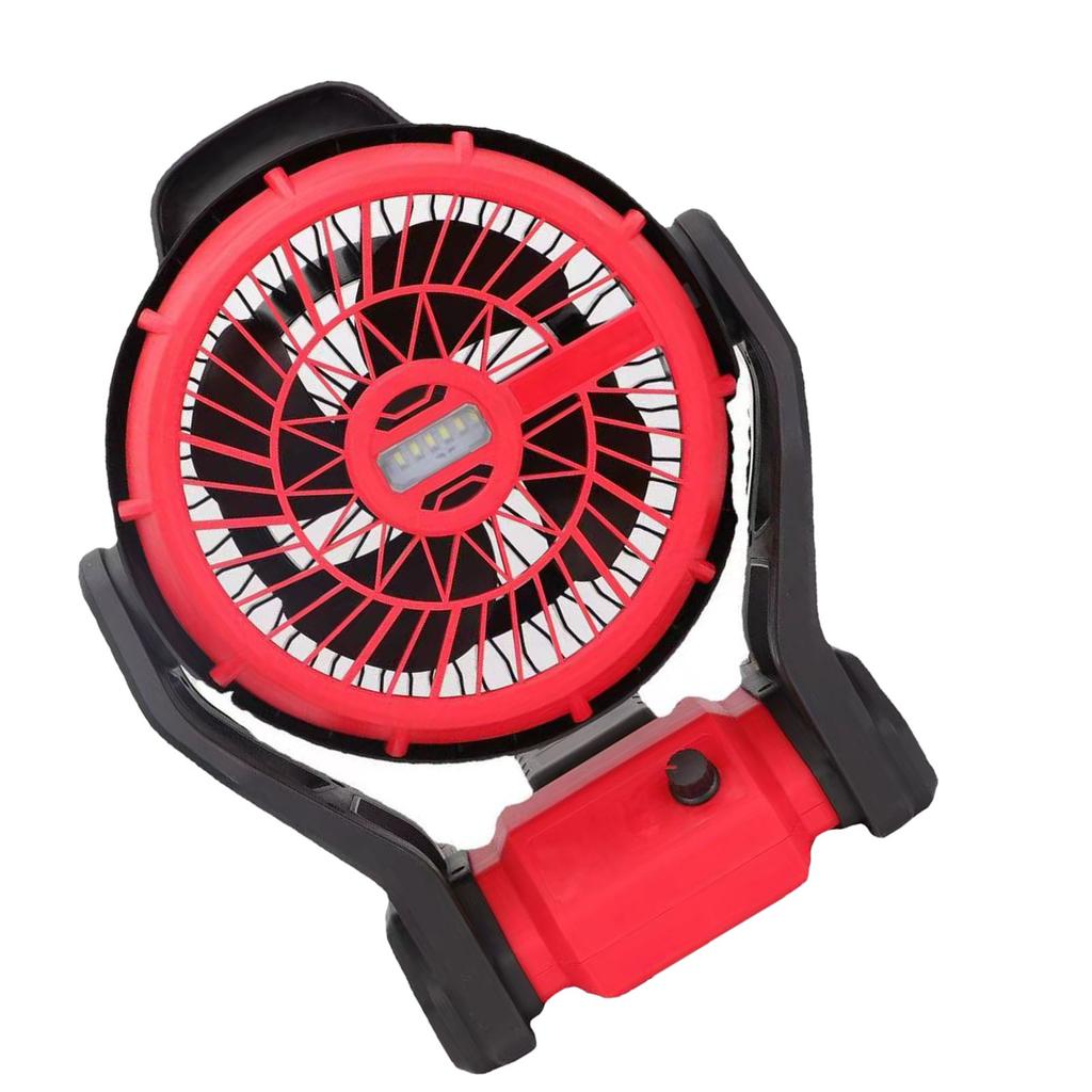 Вентилятор для кемпинга со светодиодной подсветкой, 12-дюймовый, работающий на литиевой батарее, вращающийся на 270 градусов вентилятор для BL1830 18 В