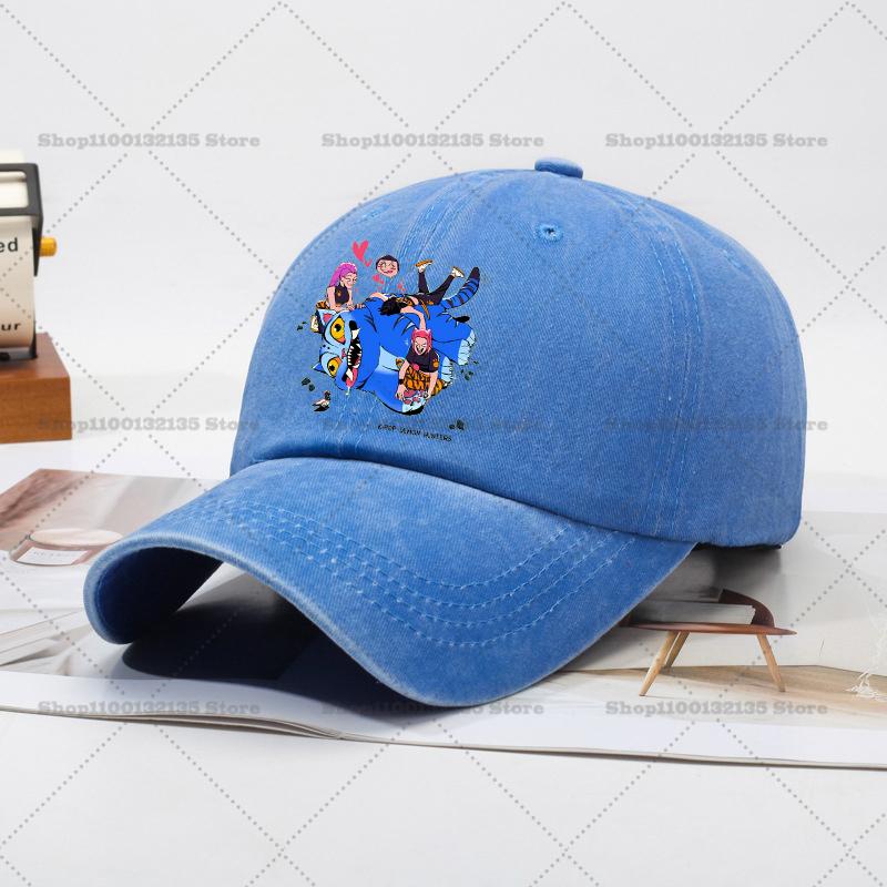 Kpop Demon Hunteres Baseball Cap for Girls Boys Summer Adjustable Sun Hat Anime Cute Retro Sunbonnet Adult Women Headgear Gift
