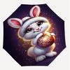 1PC rabbit ornamentAutomatic Open/Close Umbrella with Windproof, 8-Rib Sturdy Canopy, Durable Ribs, Fashionable Design1234A