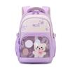 Cartoon Backpack Spacious And Comfortable School Bag Casual Daypack Book Bags For Daily Use School And Activities  Light purple