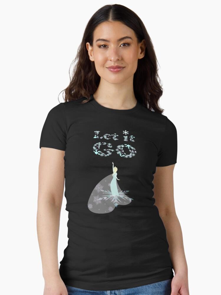 Frozen Let it snow Fitted T-Shirt