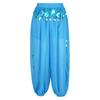 Ladies Belly Dance Costume Sequins Bloomers Side Split Design Semi See Through Loose Pants Performance Wear