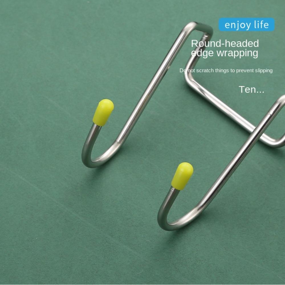 304 Нержавеющая сталь Над дверью ящик шкафа Крючок для полотенец/ткани Сумки/разные принадлежности