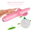 Safe Silicone G Spot Clitoral Vibrator 10 Modes Tongue Licking Clit Tickler Nipple Stimulator Vaginal Orgasm Sex Toys for Women
