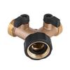 Brass Water Tap Adapter 2 Way Y Shape 3 4 Hose Connector for Garden Irrigation