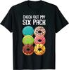 Check Out My Six Pack Donut T-Shirt - Funny T Shirt Custom Coupons Cotton Tops Tees for Men