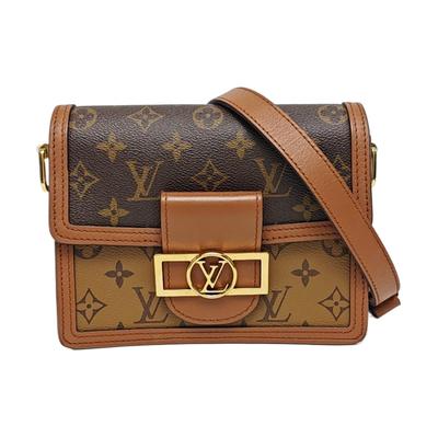 [Б/У] Mini Dauphine 'Коричневый холст Monogram Reverse' - Очень хорошее состояние #UMHX8W