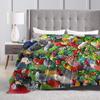 Cute Birds Parrot Blanket Winter  Super Soft Throw Blanket For Boy Girl Sofa Home Flannel Bedspread Bed Cover