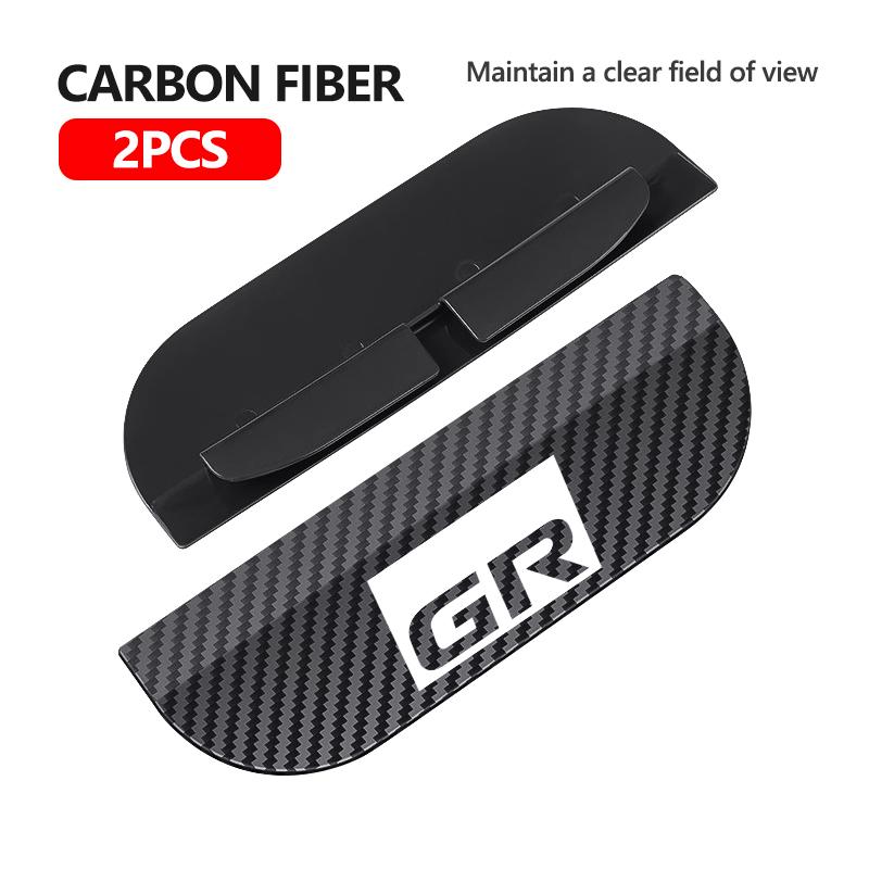 ZYU3 Snap-on Car Rearview Mirror Rain Cap Rain Shield Sun Shade Vision Protector For Toyota GR MN Camry Prius Auris Crown Yaris