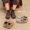 Детская обувь Birkenstock из натуральной кожи - Коллекция Осень 2024, Модный корейский стиль для девочек