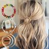 Circle Round Barrettes Silver Geometric Hairpin New Metal Hair Clips  Girls